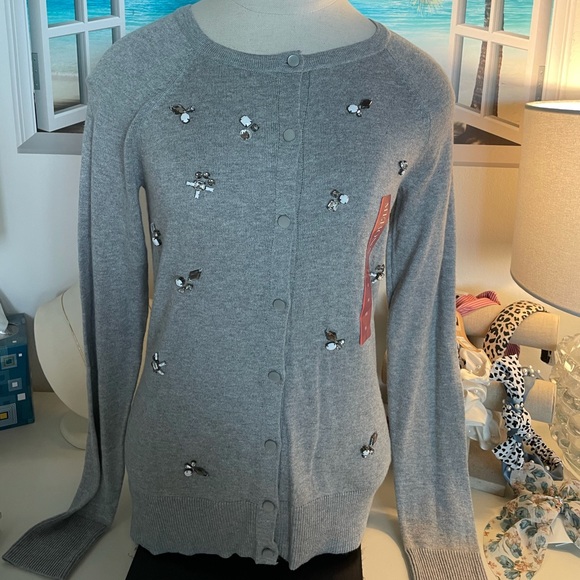 Merona | Sweaters | So Soft Feels Like Cashmere Sweater With Gems | Poshmark